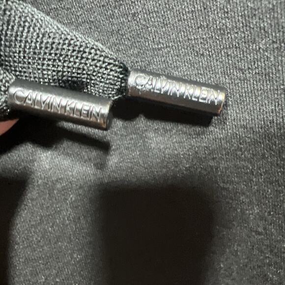 Calvin Klein Performance Hoodie Full Zip Stretch Pockets Jacket Black Womens 1X - Picture 8 of 13